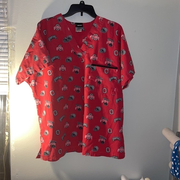 Medium scrubs dudz Ohio state buckeyes basketball top - Picture 1 of 5